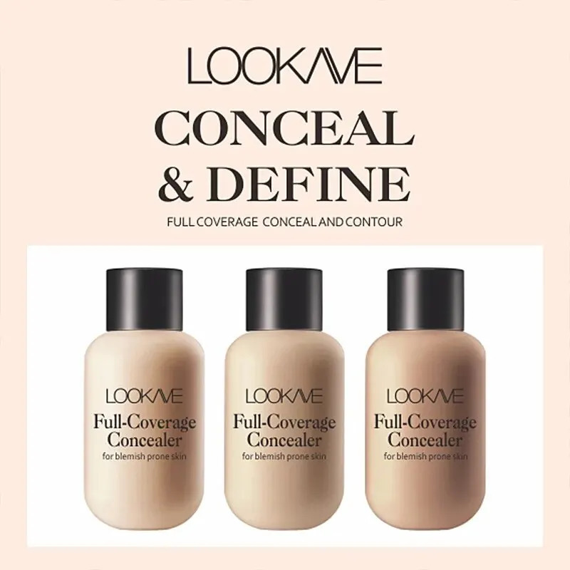Liquid Concealer Foundation Cream Makeup Waterproof Lasting Full Coverage Spot S Dark Circles Face Base Cosmetics 240621