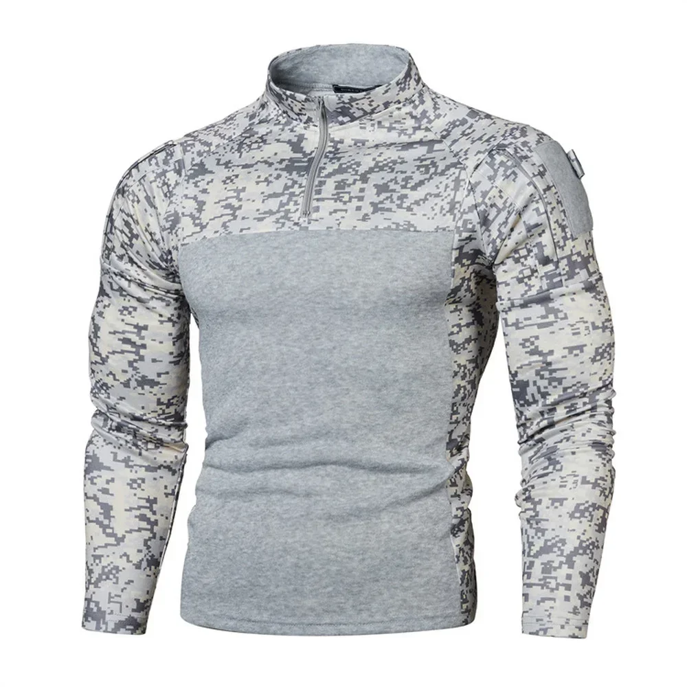 Men Jogging 2022 Army Camouflage Uniform Hoodie Sweatshirt Military Camo New Shirt Combat Clothes Long Tactical Sleeve
