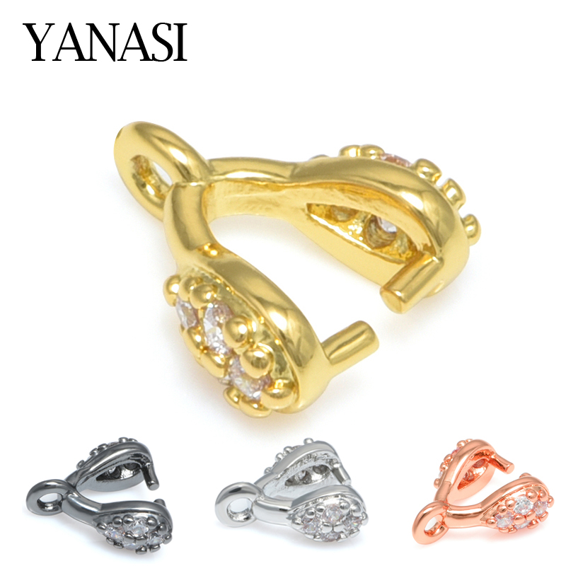 Jewelry Earring Findings Clamp Pinch Clip Bail Charms Hook Clip Accessories For Women Crystal Agate Earrings Jewelry DIY Making