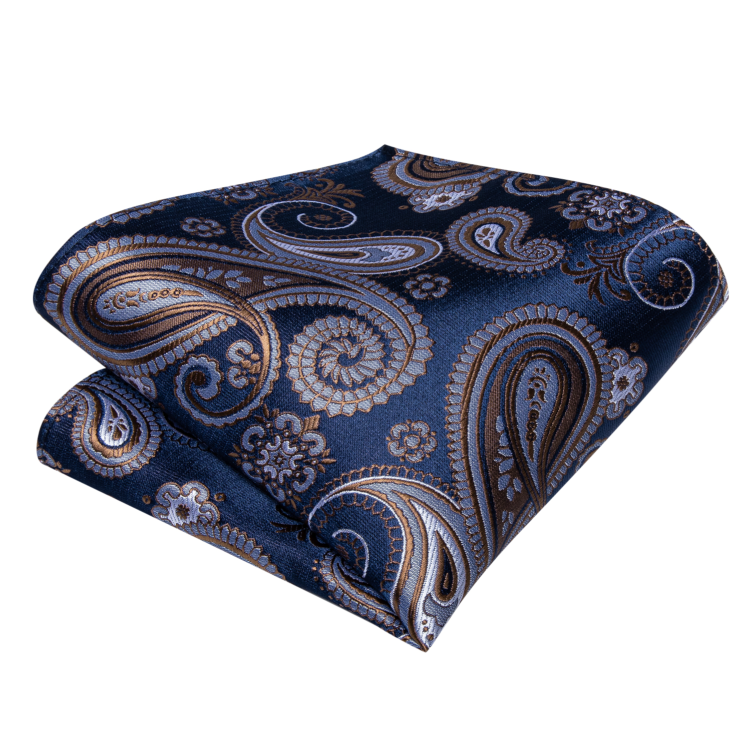 Men BowTies Silk Homme Floral Blue Bow tie Cufflinks Hankerchief 3pcs Set For Wedding Party Prom Formal Suit Accessories Tuxedo