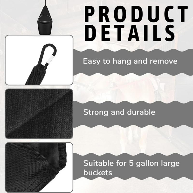 Horse Hay Bag Waterproof Oxford Large Feeder Bag Slow Feed Cloth Bag Full Day Feeding Horse Equipment Farm Equestrian Supplies