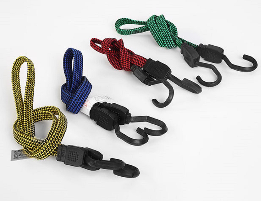 Bicycle luggage rope motorcycle shelf binding rope electric vehicle elastic binding strap elastic package plastic steel hook