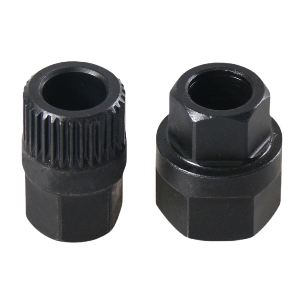 Alternator Clutch Free Wheel Pulley Removal Tool Black Pulley Repair Car Tool Car Belt Accessories Remover V 33 Teeth With E1B6