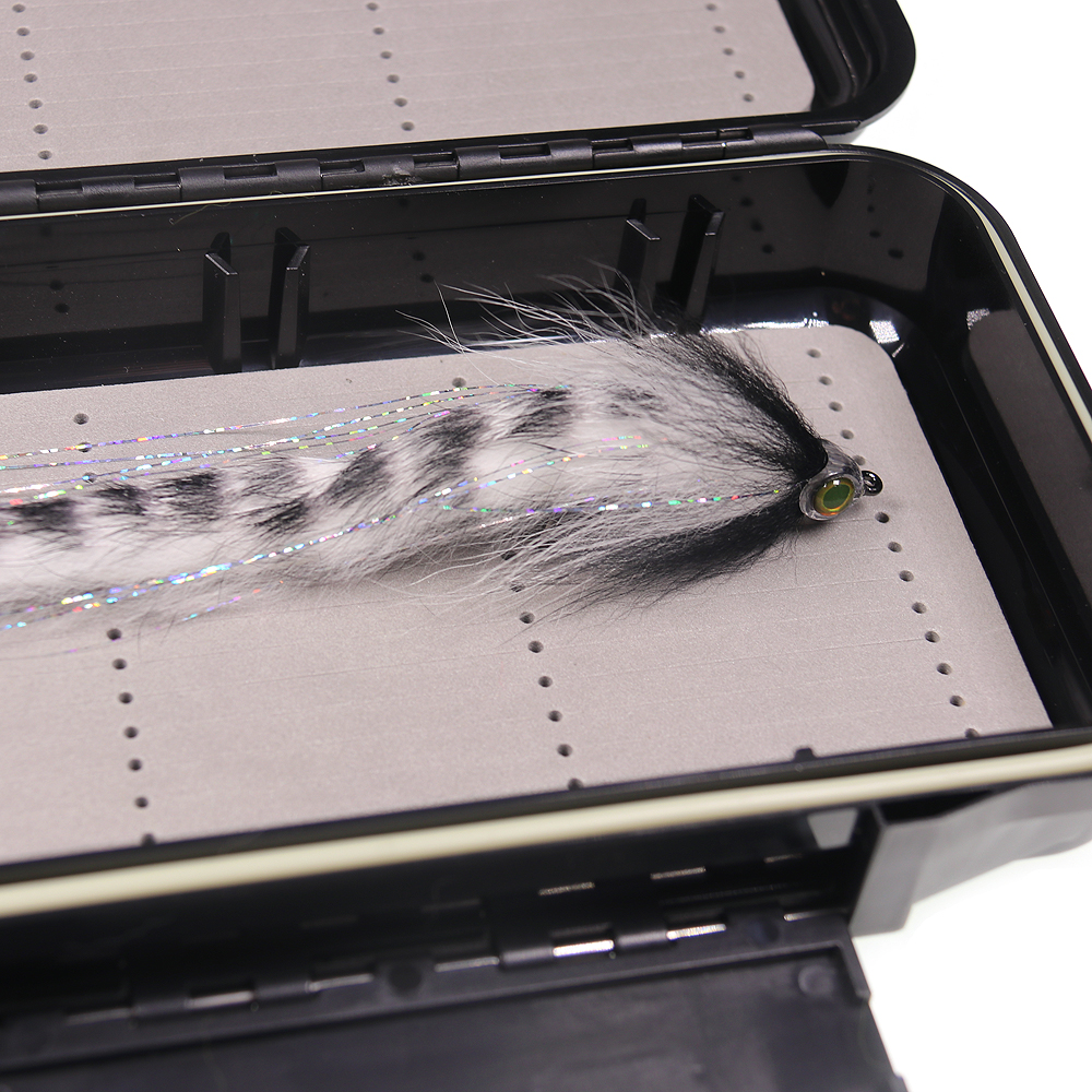 ICERIO Fly Fishing Tackle Box Lure Fish Hook Waterproof Double Sided Plastic Baits Storage Case Strength Flies Fishhook Box