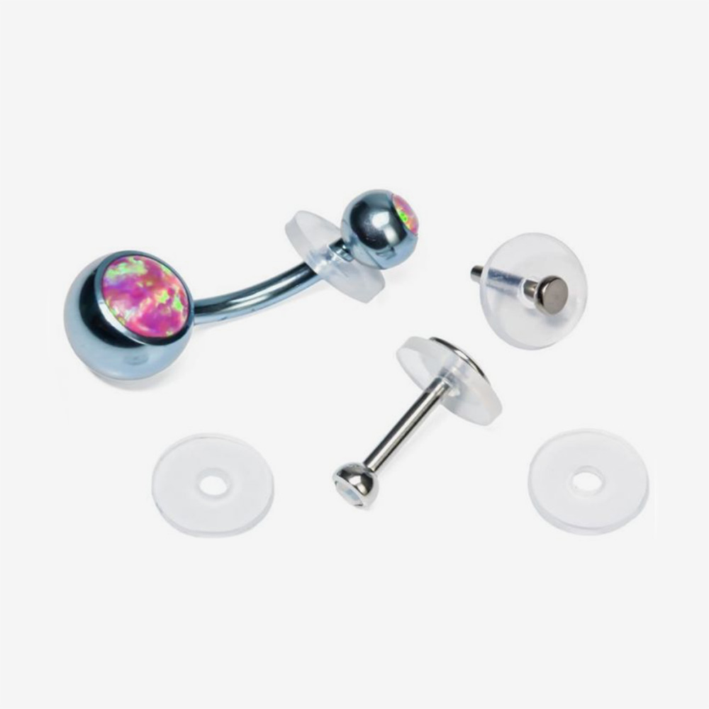 10pcs/lot Right Grand Silicone Piercing Healing Discs Flexible Anti Hyperplasia Saucer Ear Stud Lip Ring Nose Soft Gasket