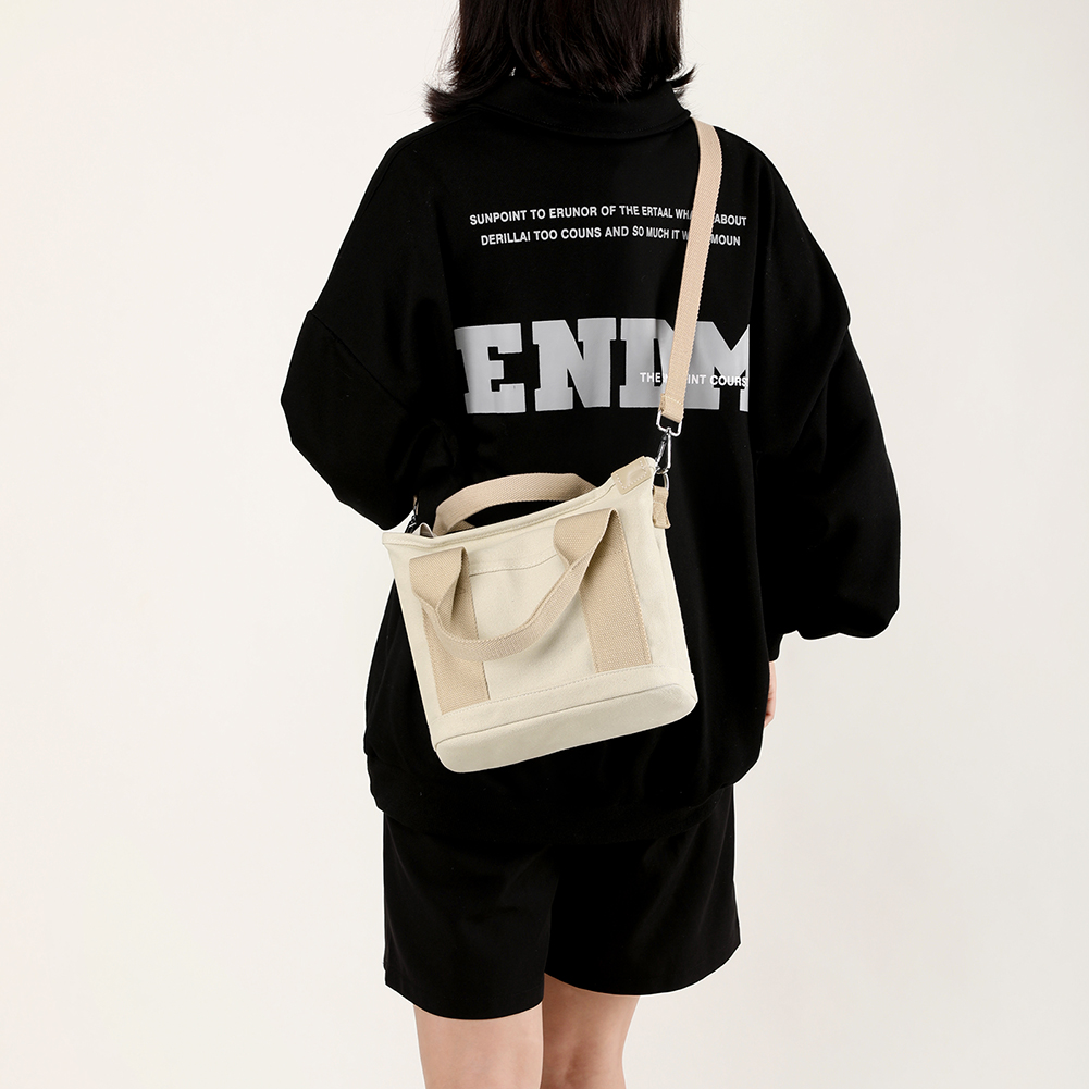 Small Canvas Crossbody Bags for Female Mini Top-handle Bucket Handbags Fashion Mommy Bags Women Shoulder Bags Shopping Totes