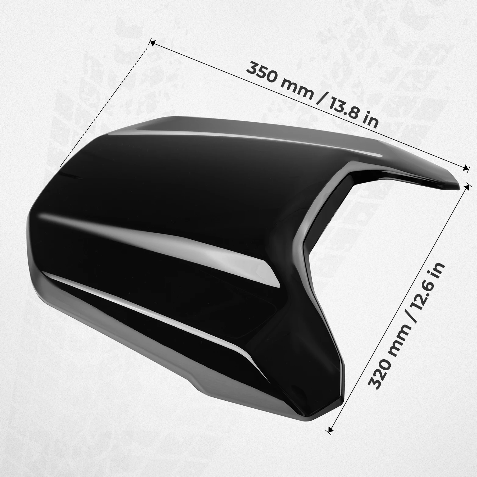 KEMIMOTO Black Mono Seat Cowl Cover 219401001 On-Road 3-Wheel Motorcycle for Can-Am Ryker All Models