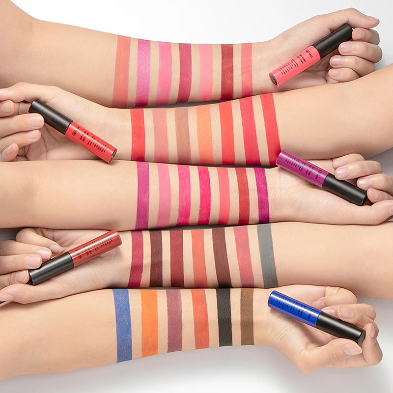 Matte Velvet Lip Gloss Waterproof 24 Hours Long-lasting Silky Texture Liquid Lipstick Lip Tint Pigment Cosmetics Beauty Makeup