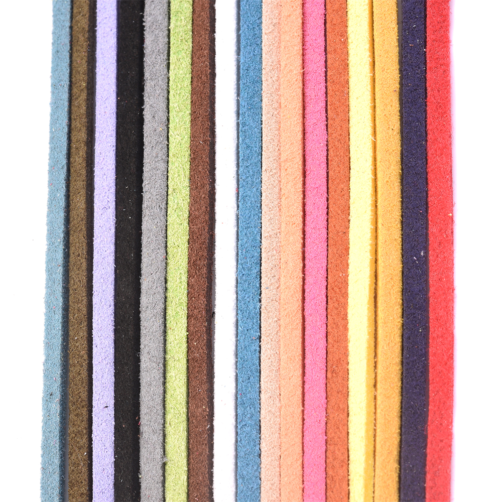 3mm 10Pcs/lot Suede Cord Mix Colour Korean Velvet Cord Necklace Rope:45cm+Chain: 5cm With Lobster Clasp Diy Jewelry Accessories
