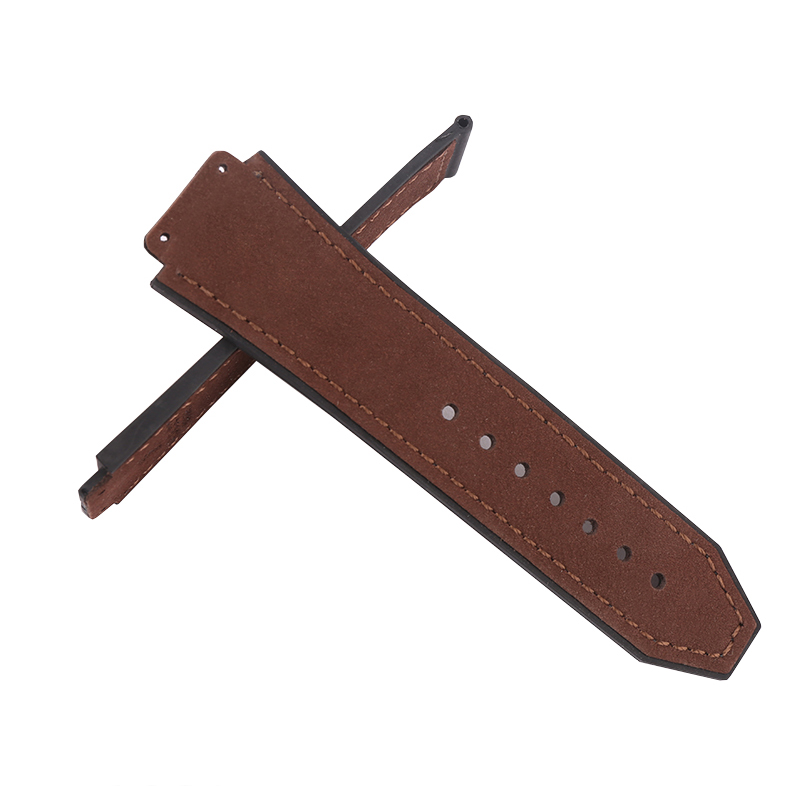 Watch accessories Matte leather watch strap For HUBLOT Hublot Big Bang Silicone strap Men's Women's Watch band