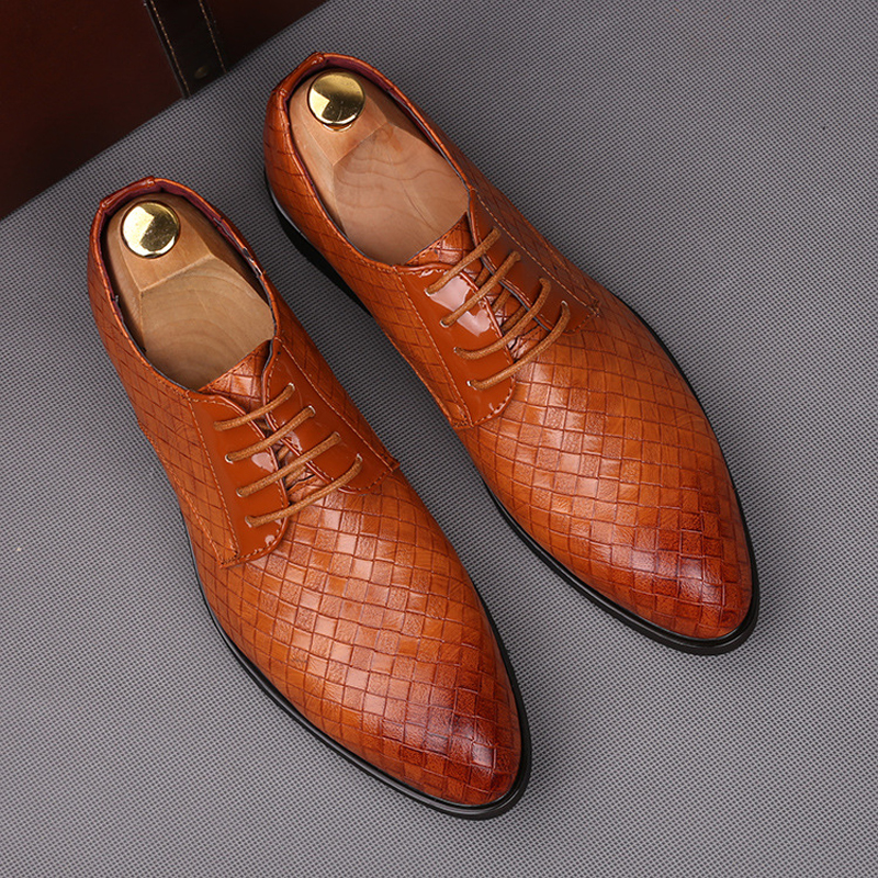 Size 38~48 formal shoes men oxfords factory outlet elgant leather shoes brand trend men wedding shoes H432
