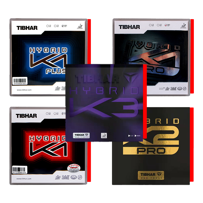 Original Tibhar Hybrid K1 Pro Plus K2 Pro K3 Table Tennis Rubber Sticky Ping Pong Rubber with Internal Energy Sponge