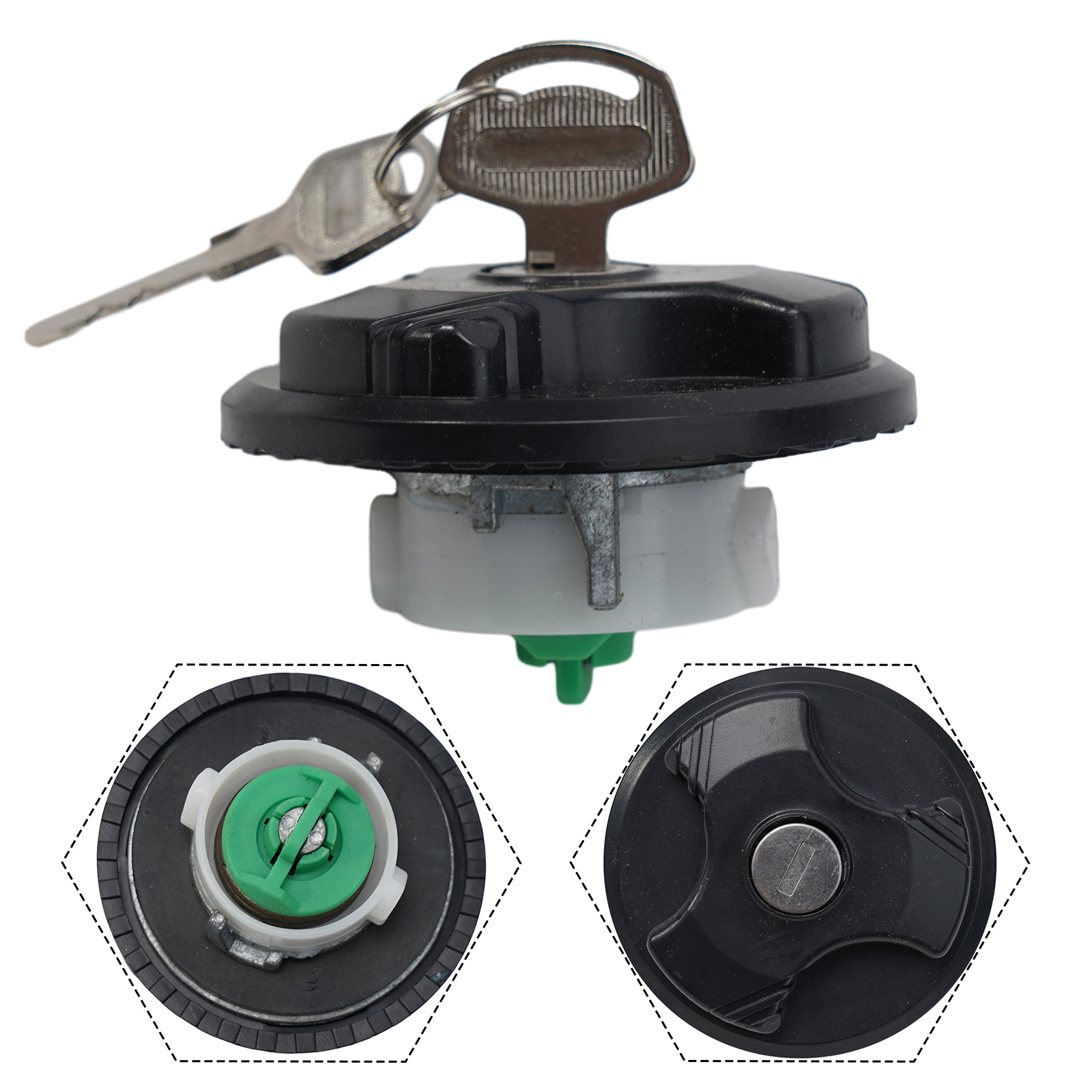Fuel Petrol Cap Lock 2993927 2994797 46746613 Black Dustproof Green Kit Waterproof Brand New For Fiat Grande Punto