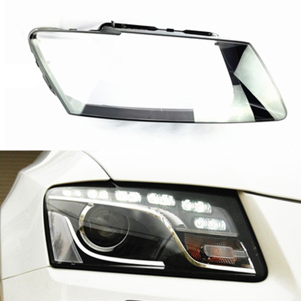Car Front Headlight Cover For Audi Q5 2010-2012 Auto Headlamp Lampshade Lampcover Head Lamp Light Covers Glass Lens Shell