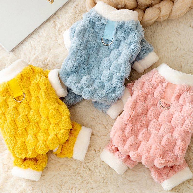 Fleece Jumpsuits: Winter Dog Hoodies for Small Dogs, Chihuahua, French Bulldog