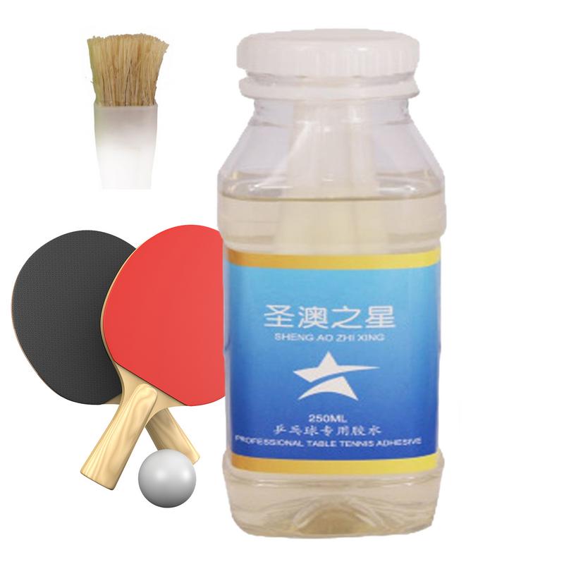 Ping-Pong Paddle Glue Professional Table Tennis Racket Rubber Glue 250ml Liquid Glue Professional Paddle Adhesive For Table