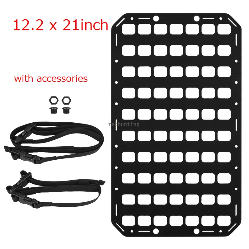 21inch Molle Panel for Vehicles Large Capacity Storage Rack Insert Car Seat Panel Board Accessories Durable Platform Most Car