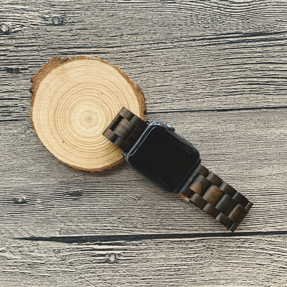 Retro Bamboo Wood Bracelet For Apple Watch Band 38mm 40mm 42mm 44mm 41mm 45mm Watchband Wood iWatch Strap Series 8 7 6 5 4 3 SE