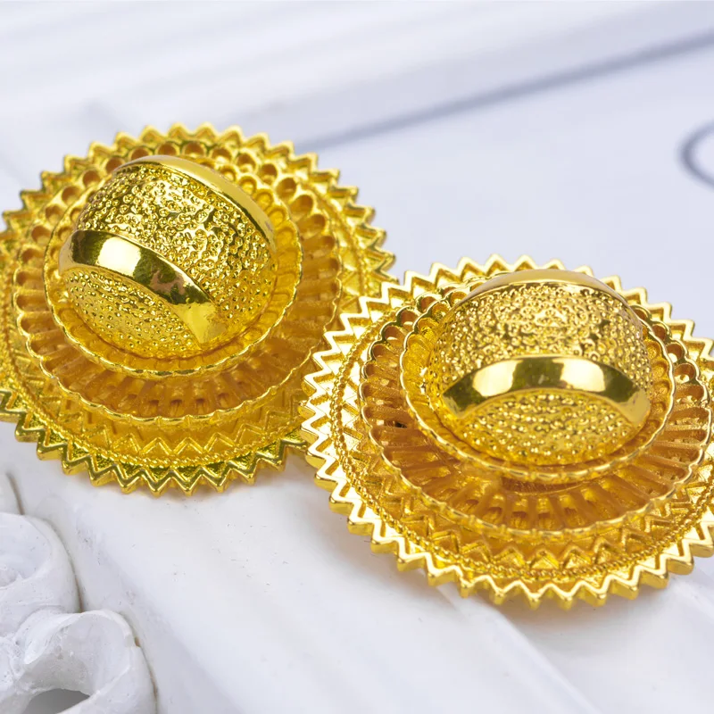 Shamty HOT Bridal Pure Gold Color African Jewelry Sets Ethiopian Nigeria Sudan Eritrea Kenya Habasha Style Wedding Set A30029