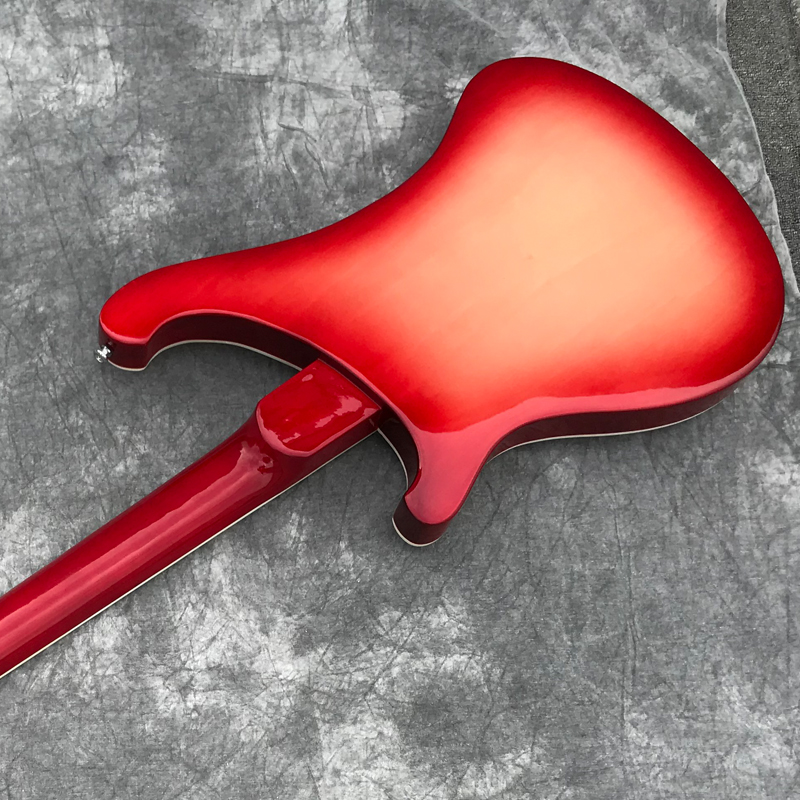 Cherry Sunburst Color 4003 Electric Bass Guitar, 4 String Bass, Upgrade Adjustable Bridge Available, Rosewood Fretboard