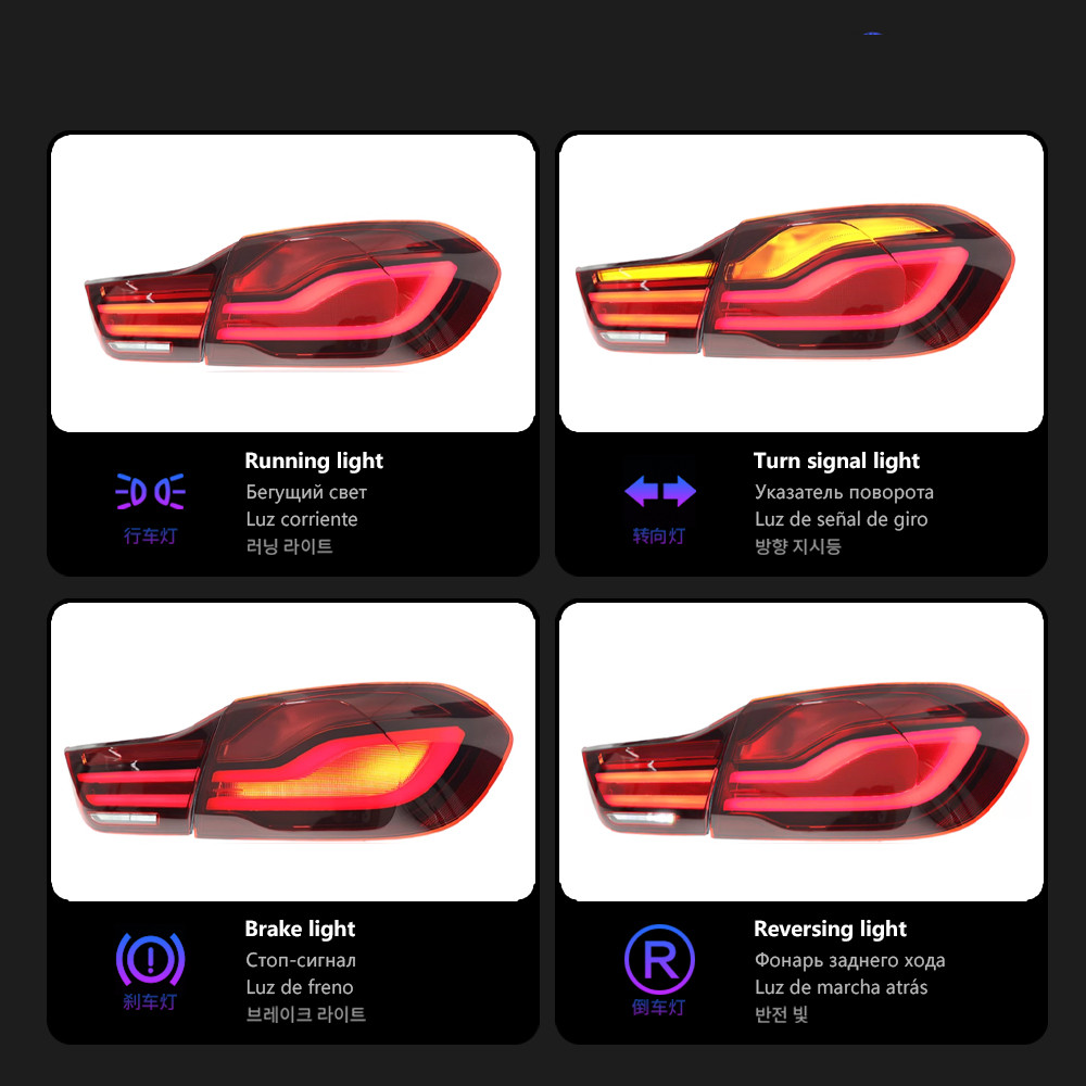 Auto Taillight for BMW F32 F36 425i M4 GTS DRL Fog Brake Lamp Assembly Tuning Lights Plug And Play