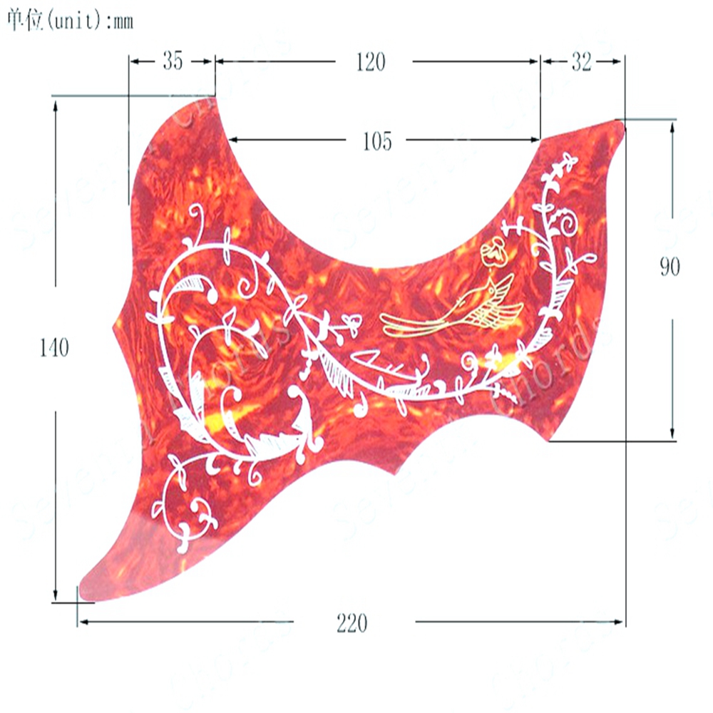 Left and Right handed Folk classic Acoustic Guitar Pickguard 40" 41" Fancy pattern Professional Anti-scratch Plate