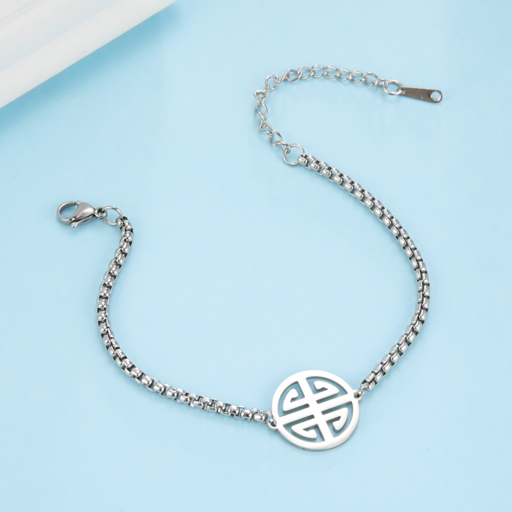 Skyrim Geometric Men Women's Bracelets on Hand Amulet Fortune Lucky Chain Bracelets Stainless Steel Jewelry 2024 Trend Gifts