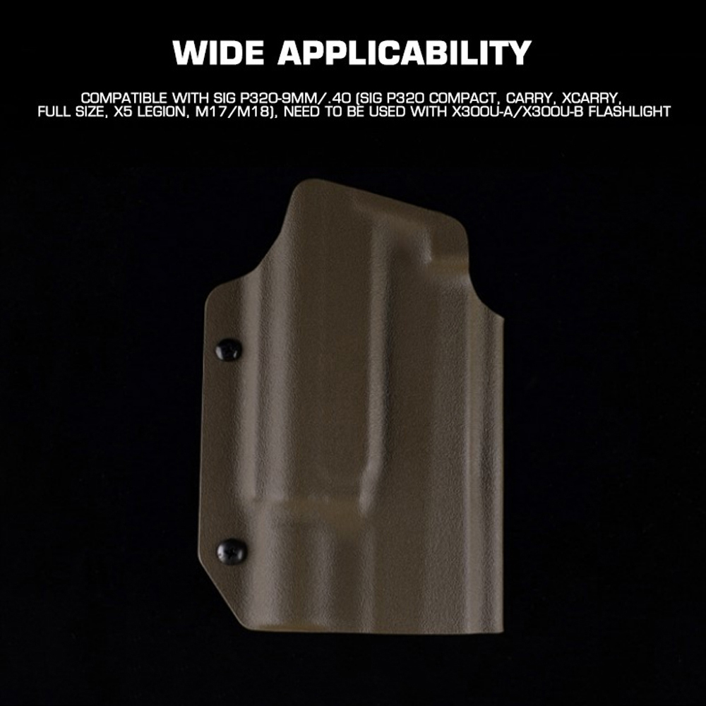 Lightweigh Kydex Holster For 9mm Sig P320/.40/M17/M18 Military Hunting Pistol Holster With X300 Torch Tactical Airsoft Holster