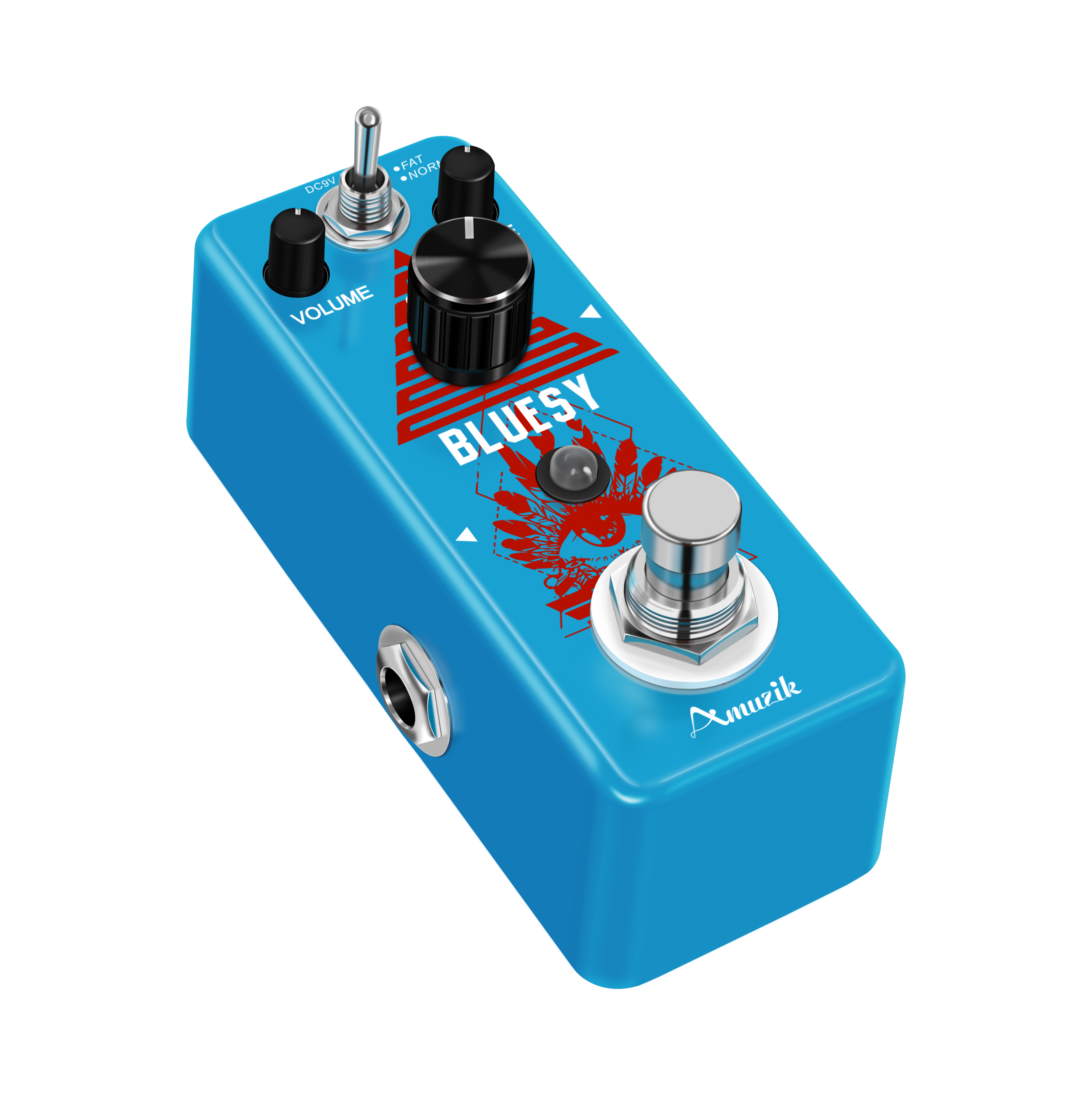 Amuzik LEF-321 Bluesy Blues Overdrive Guitar Effect Pedal Aluminum Alloy Shell True Bypass Guitar Parts & Accessories