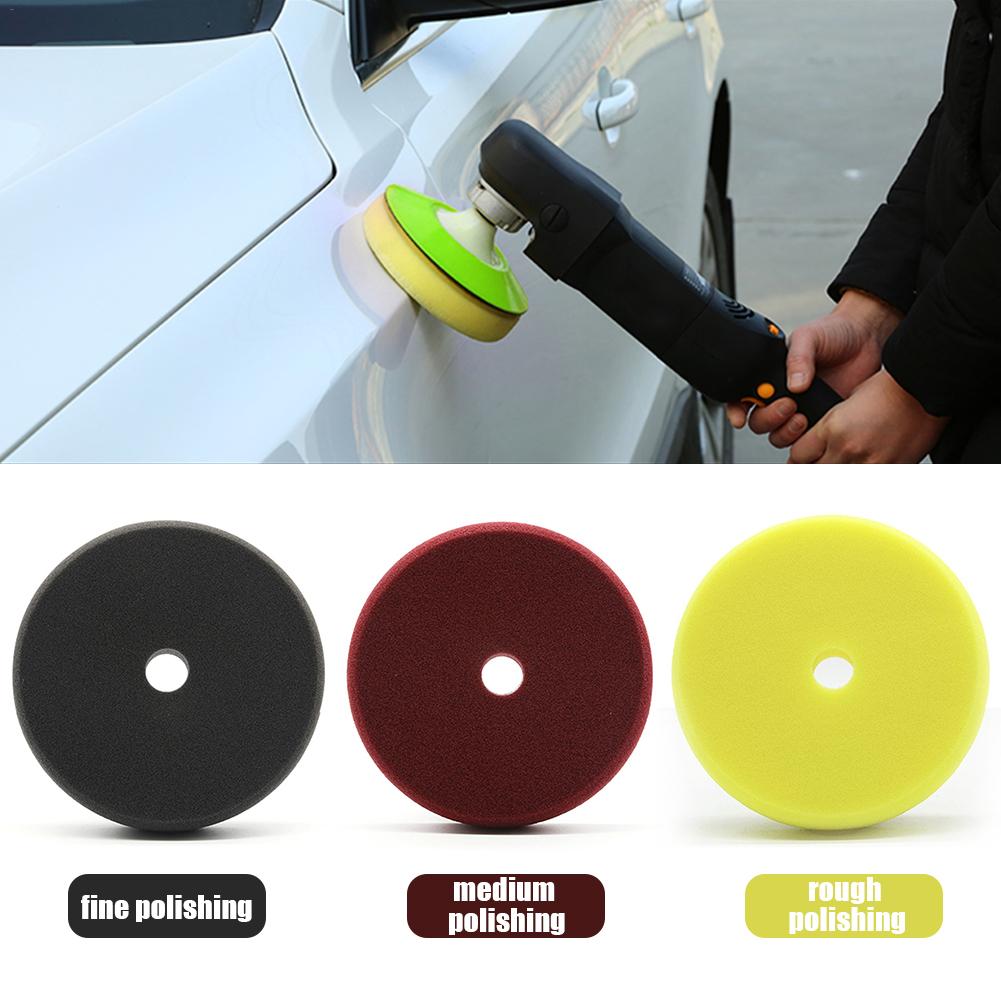 6inch Imported Sponge Polishing Pad Car Waxing Buffing Polisher Pad Sponge Flat Sanding Pad Car Maintenance Accessories