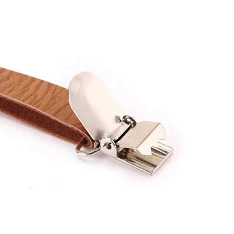 Adult Suspenders Faux Leather Suspender Men Y-Shape Braces Adjustable Clip-On Belt Slim Suspender Pants Jeans Braces