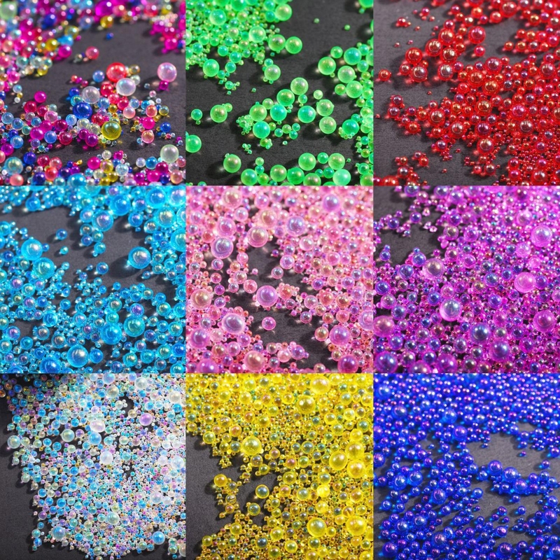50g UV Resin Bubble Beads Water Droplet Microbead Decorative Filling Filler DIY Resin Crafts Jewelry Pendant Making Supplies