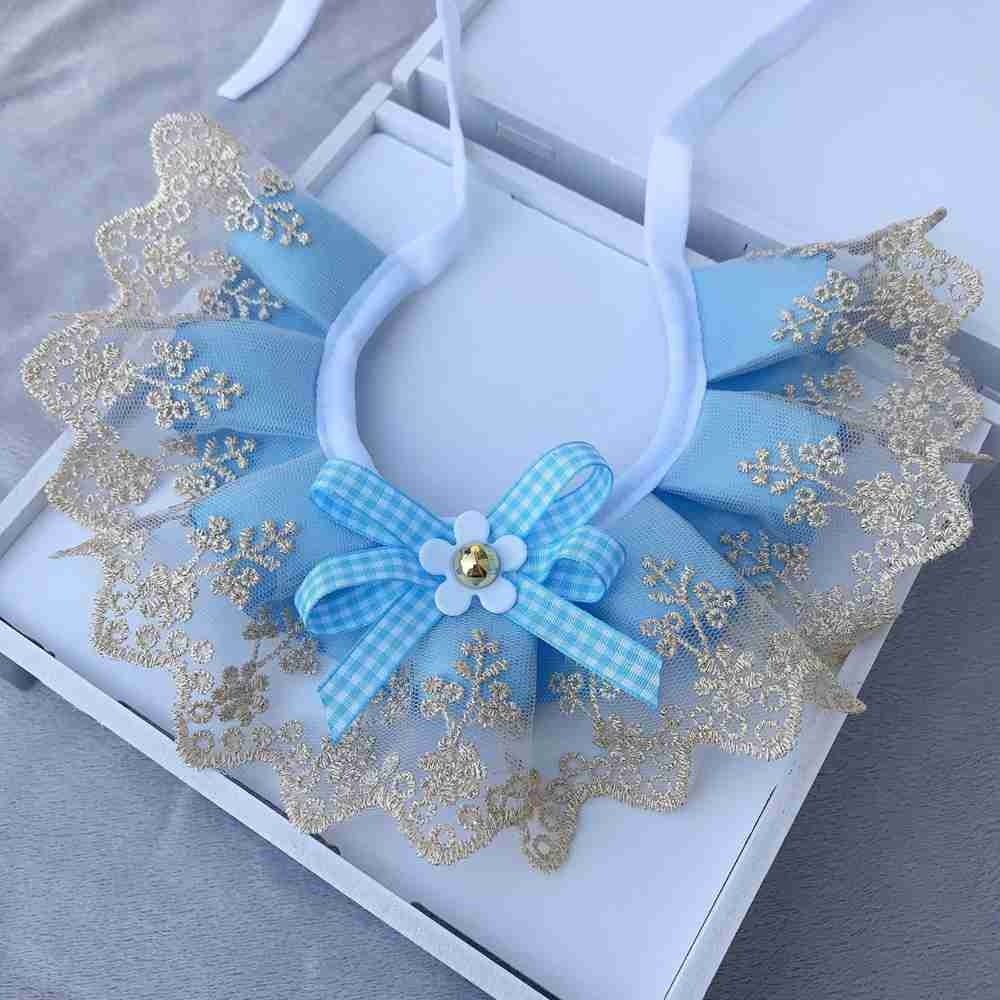 Adjustable Cat Necklace Neck Strap Lace Mesh Bowknot Puppy String Bib Dog Neckerchief Pet Collar