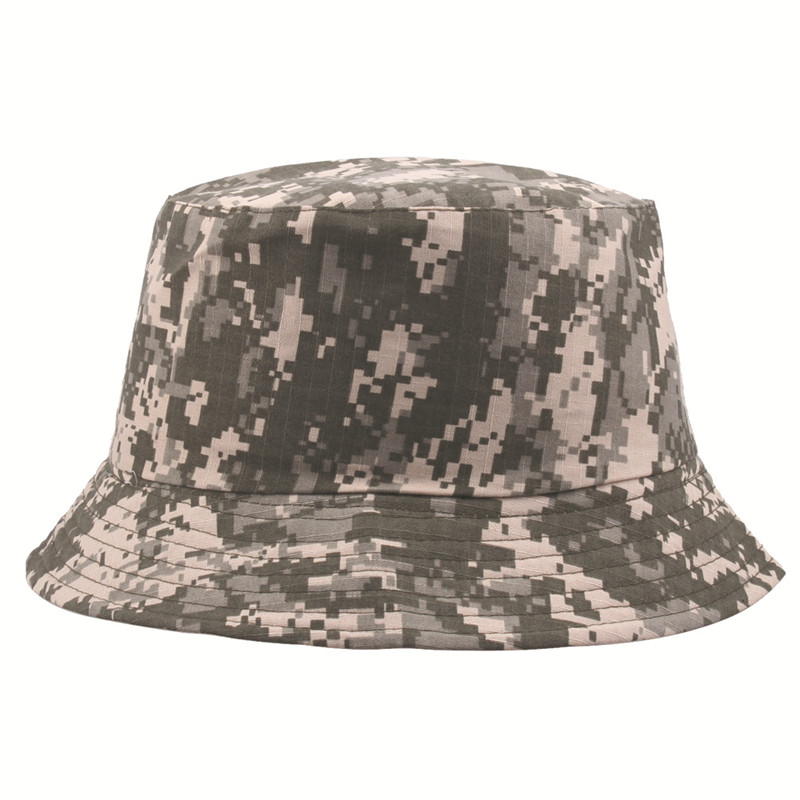 4 Colors Men's Military Print Bucket Hat Unisex Camouflage Fishing Hat Cap Summer Panama Fisherman Hat Red Camo Fedora Hat YD045