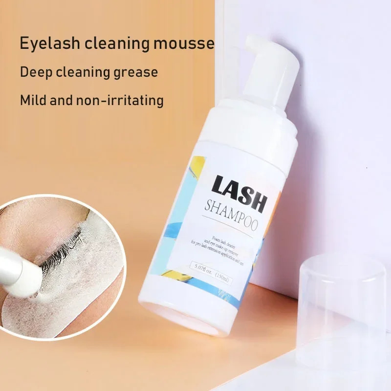 50/60/100/150ml Eyelash Shampoo Gentle Cleansing Eyelashes Grafting Extension Eyelashes Mousse Foam Eyelash Dedicated Cleaner 240624