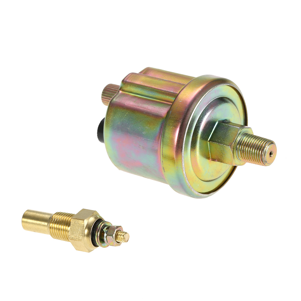 52MM Oil Pressure Fahrenheit Water Temperature Gauge Voltmeter Chrome 3 in 1 Gauge Kit Car Motorcycle Meter Oil Pressure Sensor