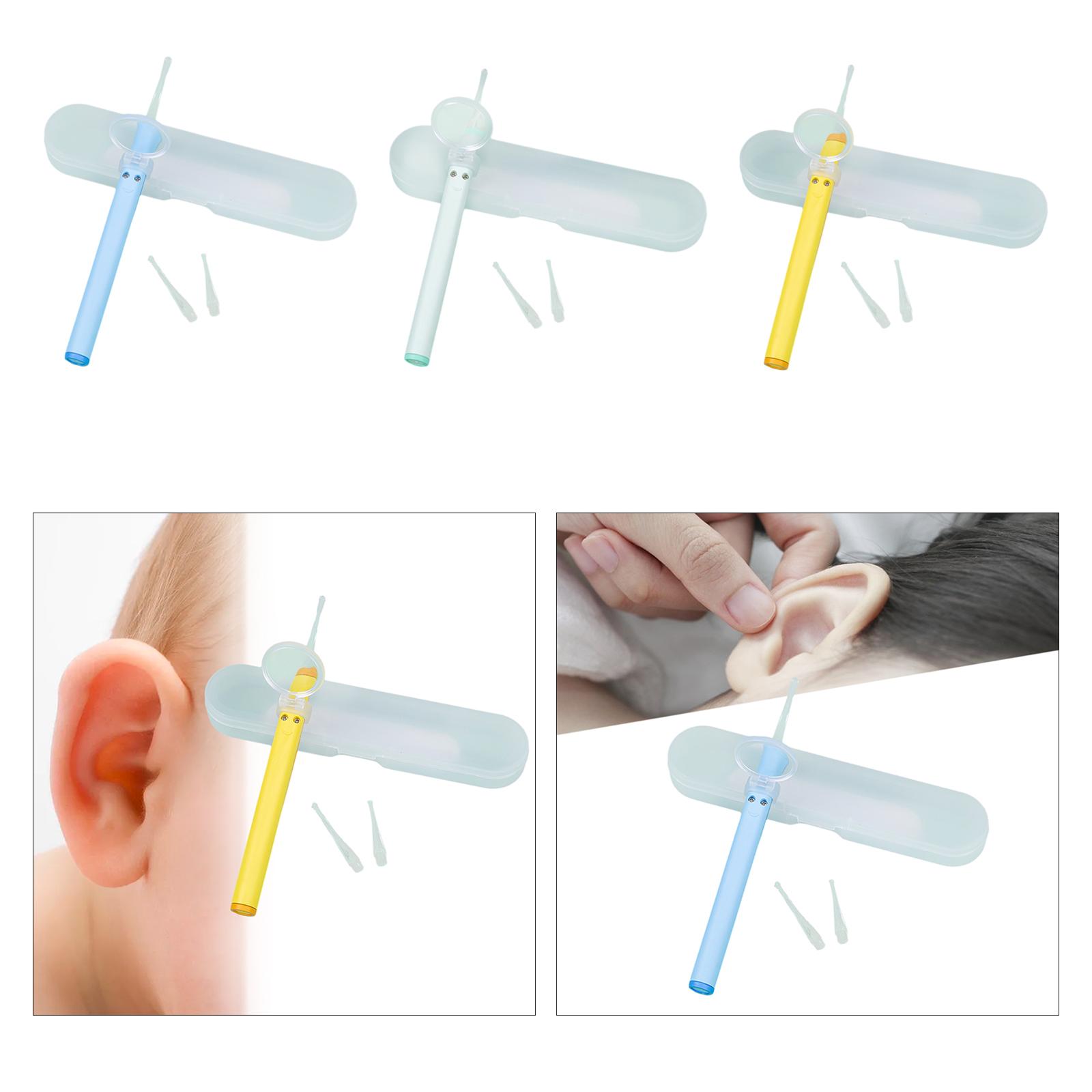Kids Ear Clean Pick Handheld with Storage Box Earpick Tips Functional Earwax Remover Kits for Home Kindergarten Trip Nurse Girls