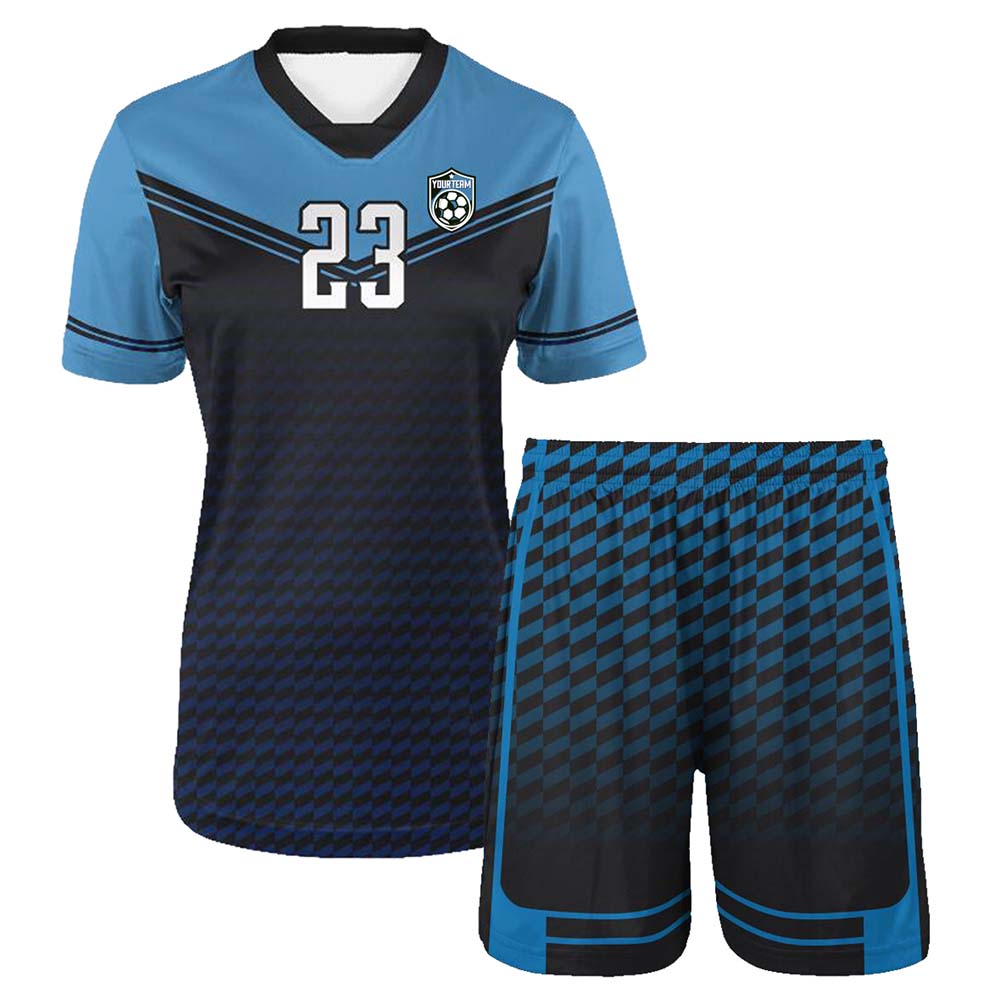 Custom Soccer Short Sleeve Jerseys Set Adult Youth Kid Quick Dry Light High School College Football Team Game Uniforms Wholesale