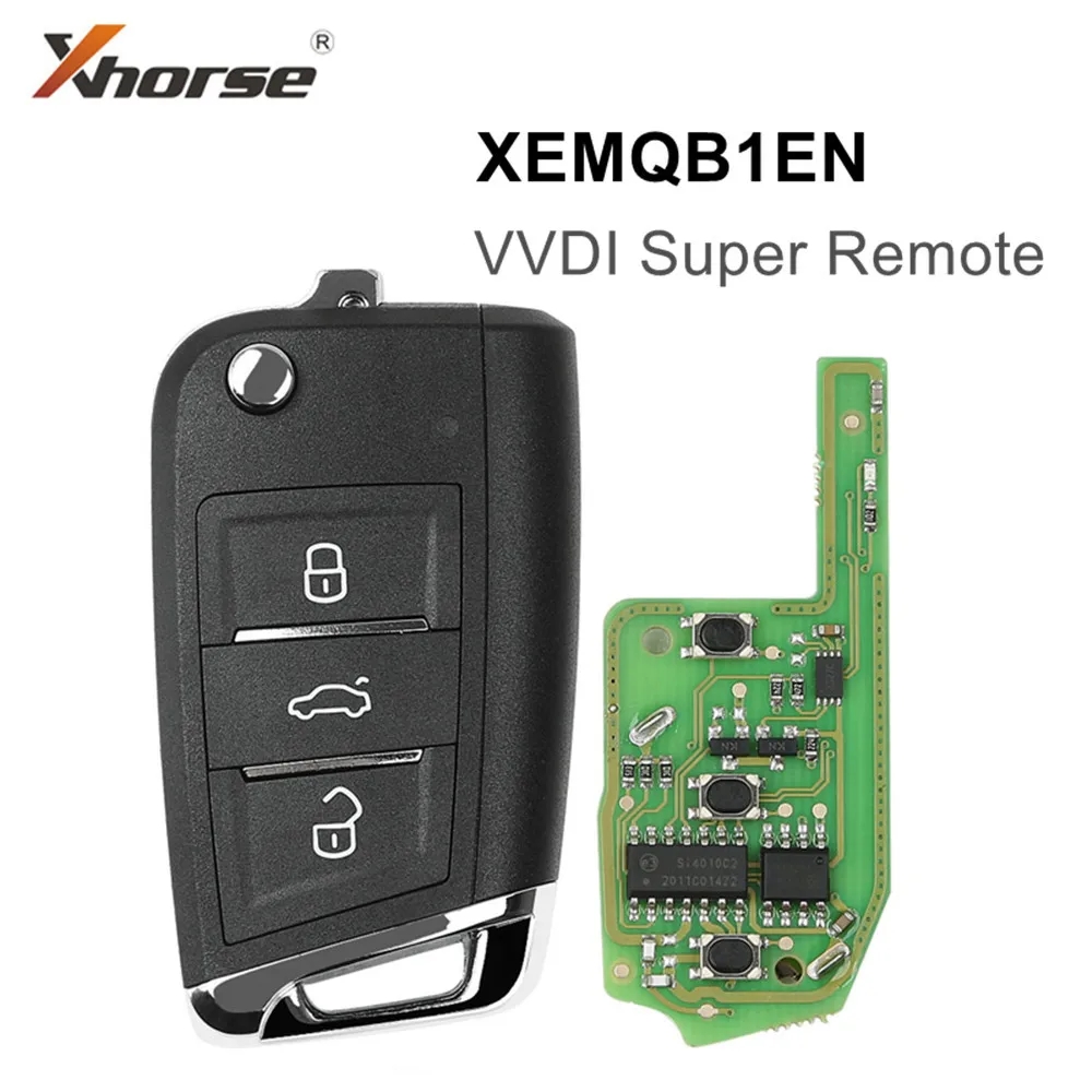 10pcsXhorse XEDS01EN XEFO01EN XEMQB1EN XELEX0EN XEKF20EN XEKF21EN VVDI Super Remote Car Key with XT27A Super Chip for VVDI2/VVDI
