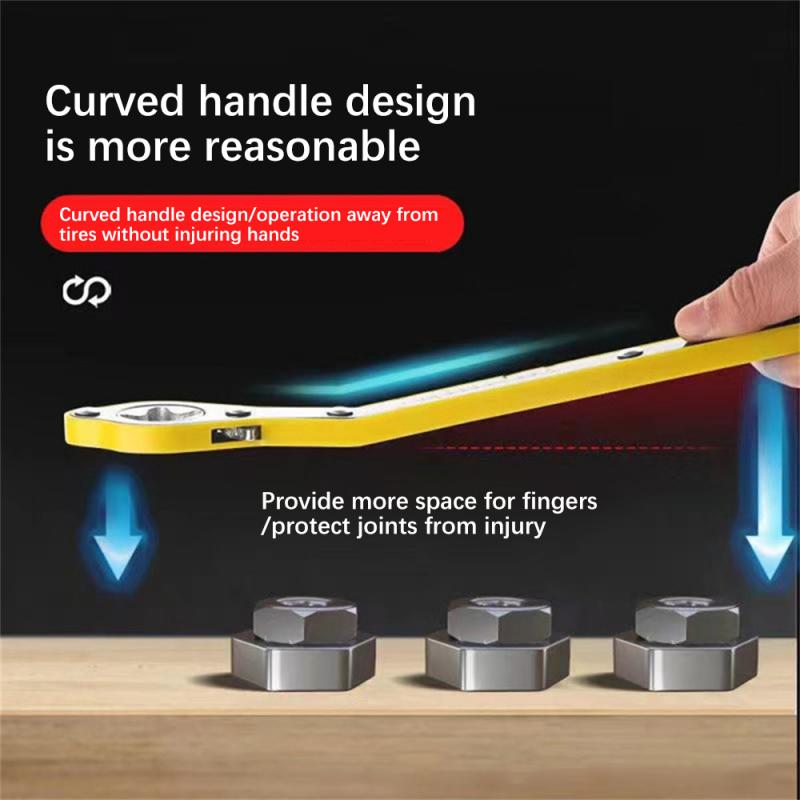 Car Labor Saving Jack Ratchet Wrench Scissor Jack Garage Tire Wheel Lug Wrench Handle Car Tyre Repair Tool Lifting Equipment