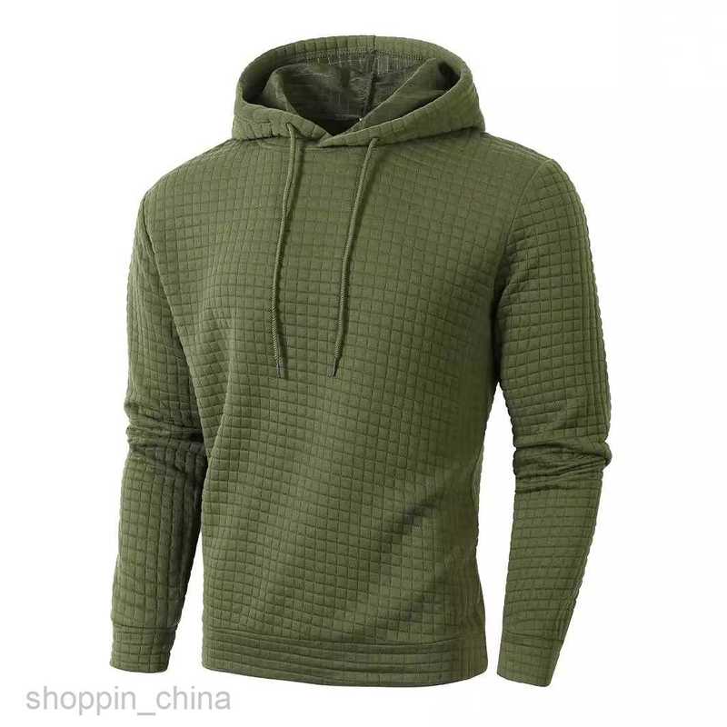 Men's Hoodies Sweatshirts Autumn/Winter Large Hooded Male Casual Personalized Fashion Sweater Checkered Coat Men