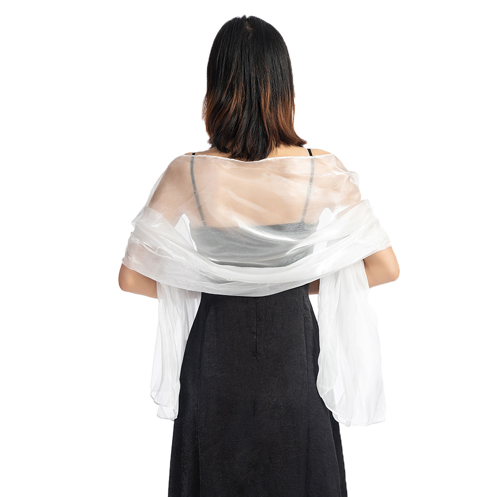 Shrugs And Boleros For Women Scarf Shawls For Dresses Evening Party Wrap Wedding Bridal Bolero Satin Pure Color Cape Bolero#25