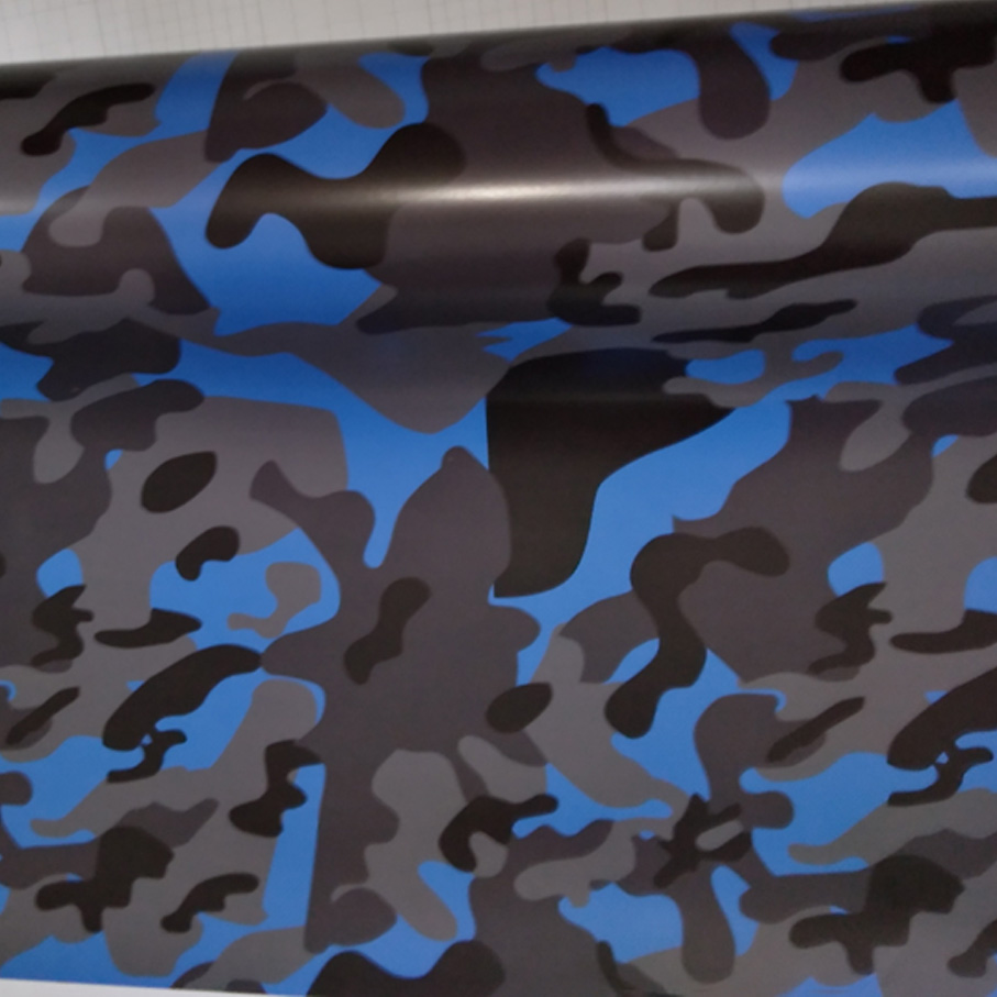 10/20/30/40/50/60x152CM Car Styling Small texture blue black grey camouflage car wrap film auto Camouflage vinyl stickers