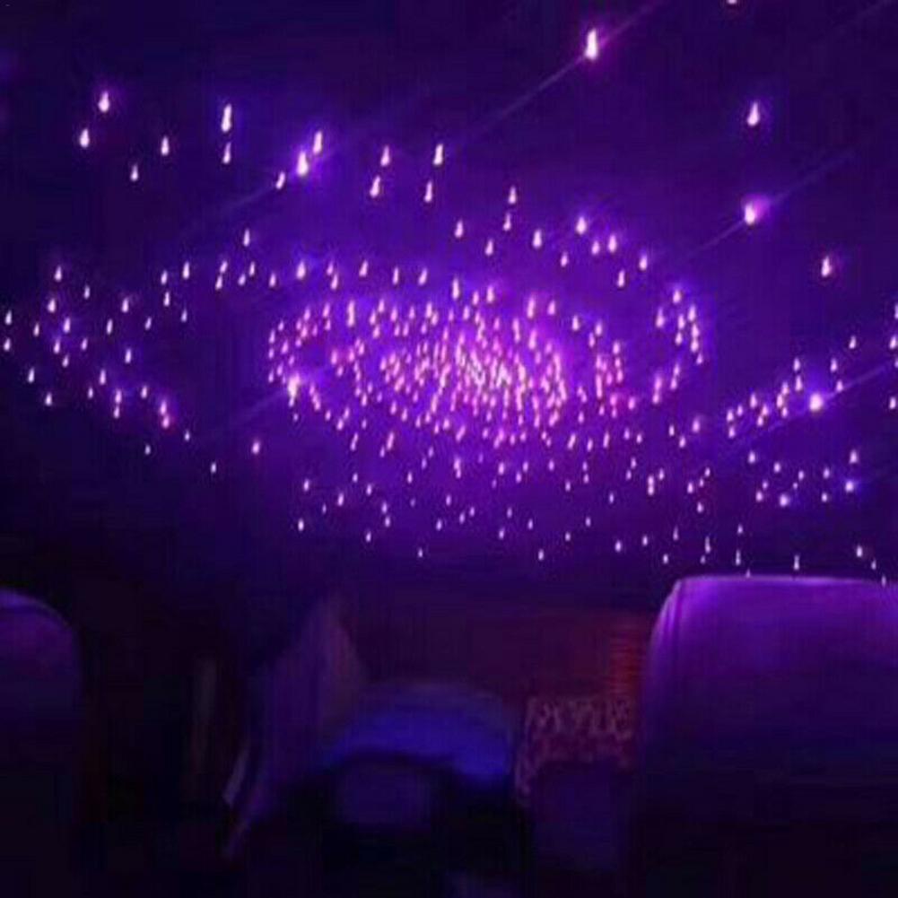 12V Car Roof Star Light Interior LED Fiber Optic Light Starry Laser Atmosphere Ambient Projector Galaxy Lights Home Decor 300PCS