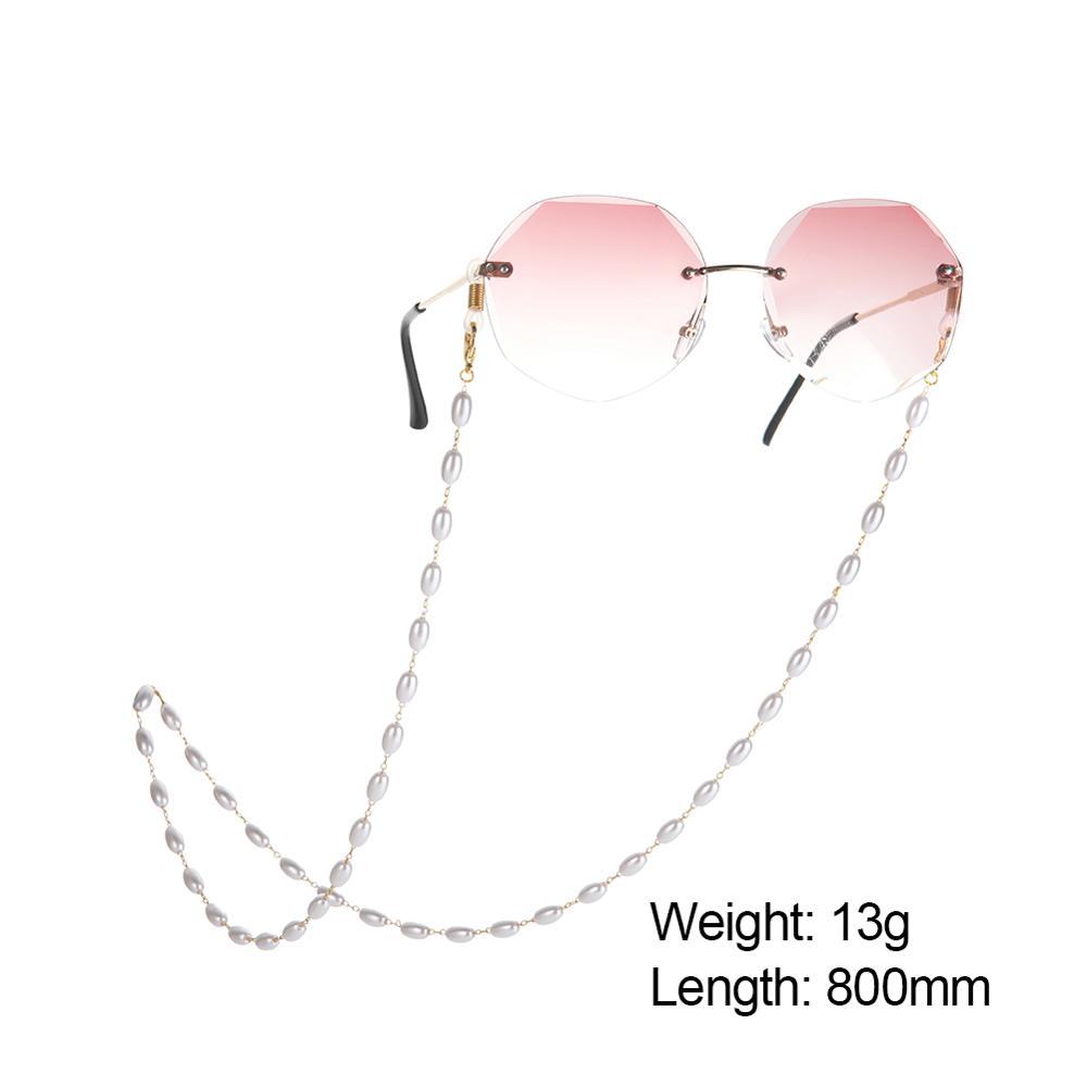 Skyrim New Chic Pearl Beaded Glasses Chain for Women Sunglasses Chains Lanyards Neck Strap Rope Reading Eyeglasses Cord Holder
