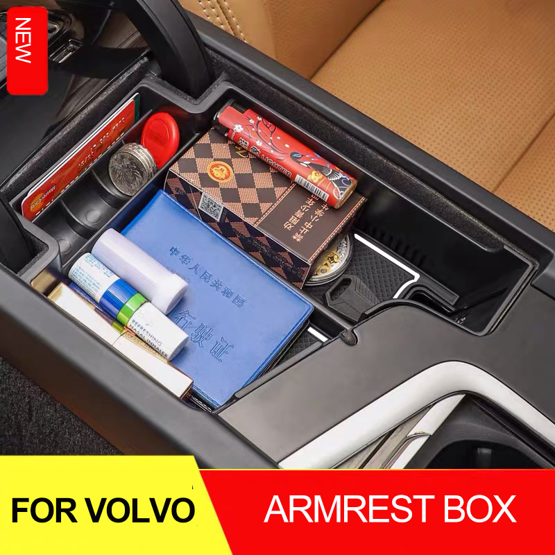 Car styling For XC60 XC90 s90 v90 s60 v60 armrest box storage box Car accessories for left drive