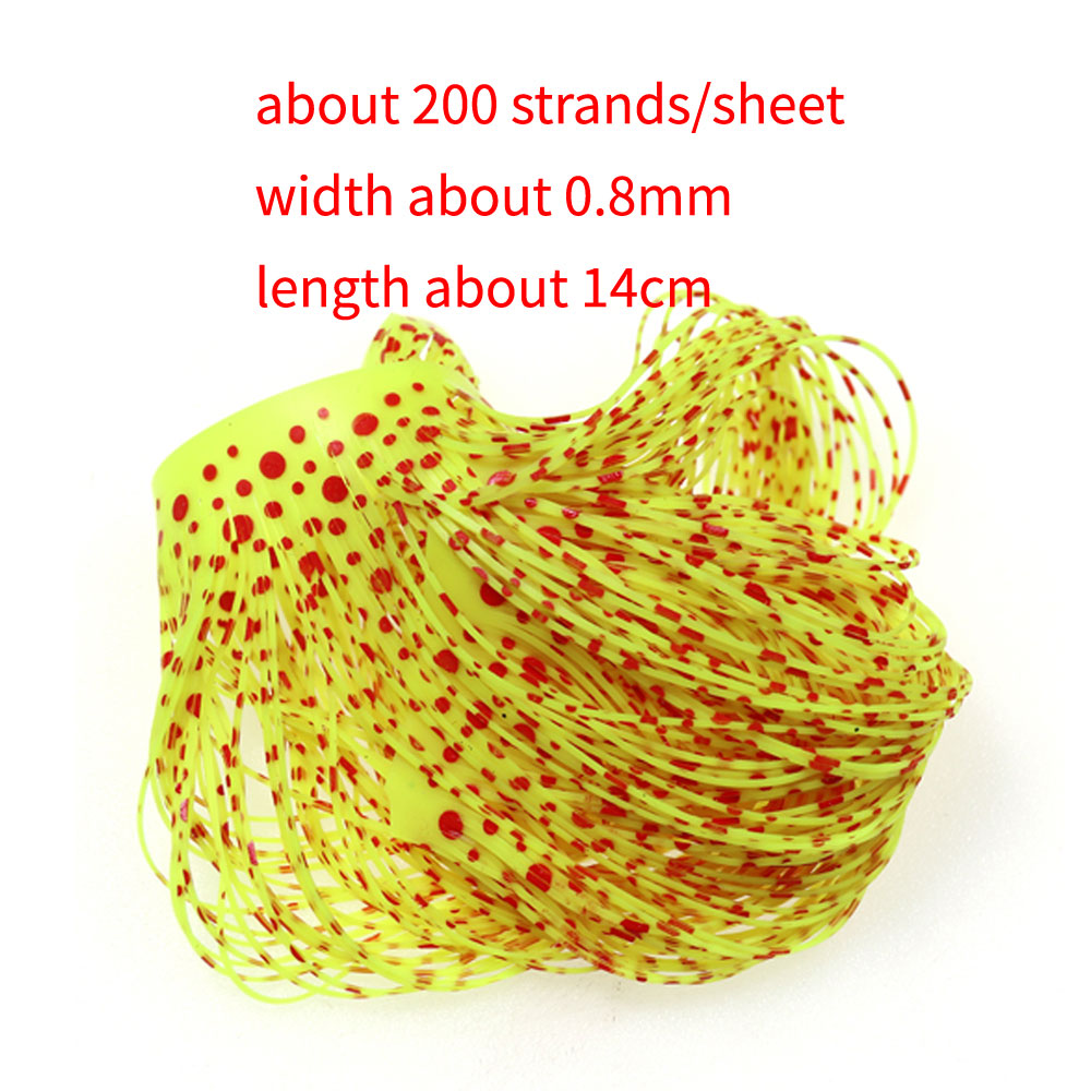 Bimoo Grizzly Barred Rubber Flutter Silicone Legs For Tying Streamer Nymph Fly Rubber Jigs Spinner Buzzbait Lure Silicone Skirts
