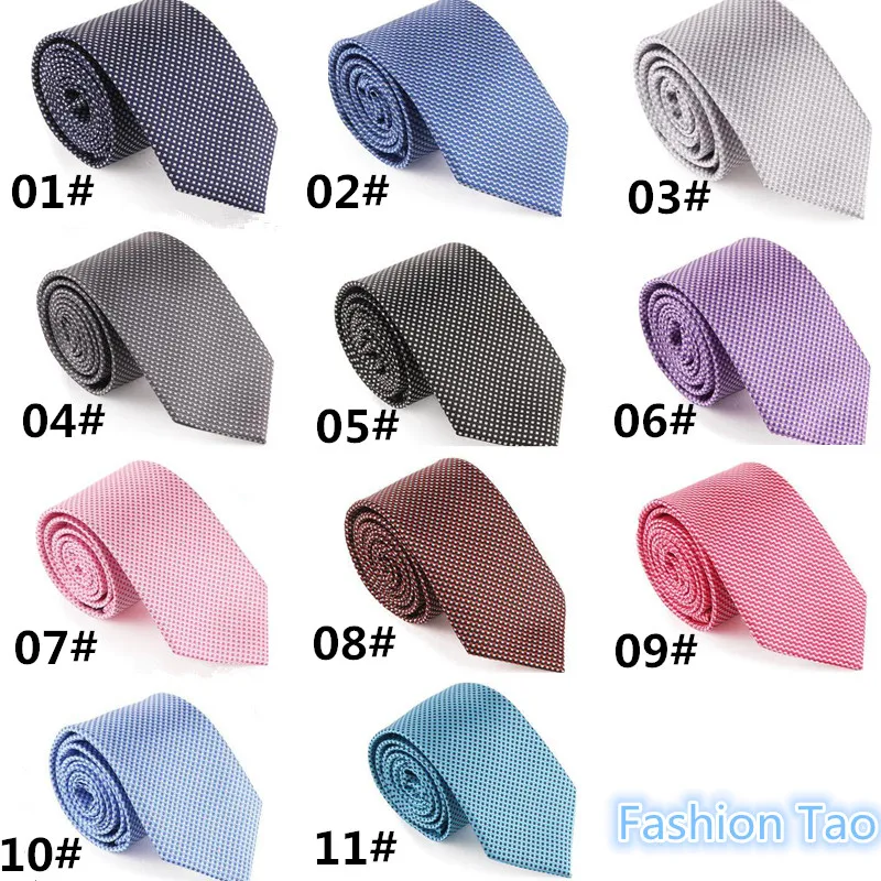 2023 new 7 cm Width Mens Ties for Men Neckwear Polka boy Tie Dot Skinny Silm neckwear Necktie Wedding Party high well YJC0006