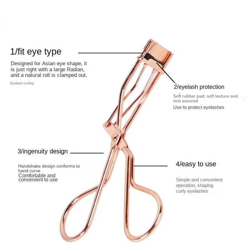 Nice Mini Partial Eyelash Curler Nature Curl Sun Flower Eyelash Extension Volume Tweezers Stainless Steel Beauty Makeup Tool 240621