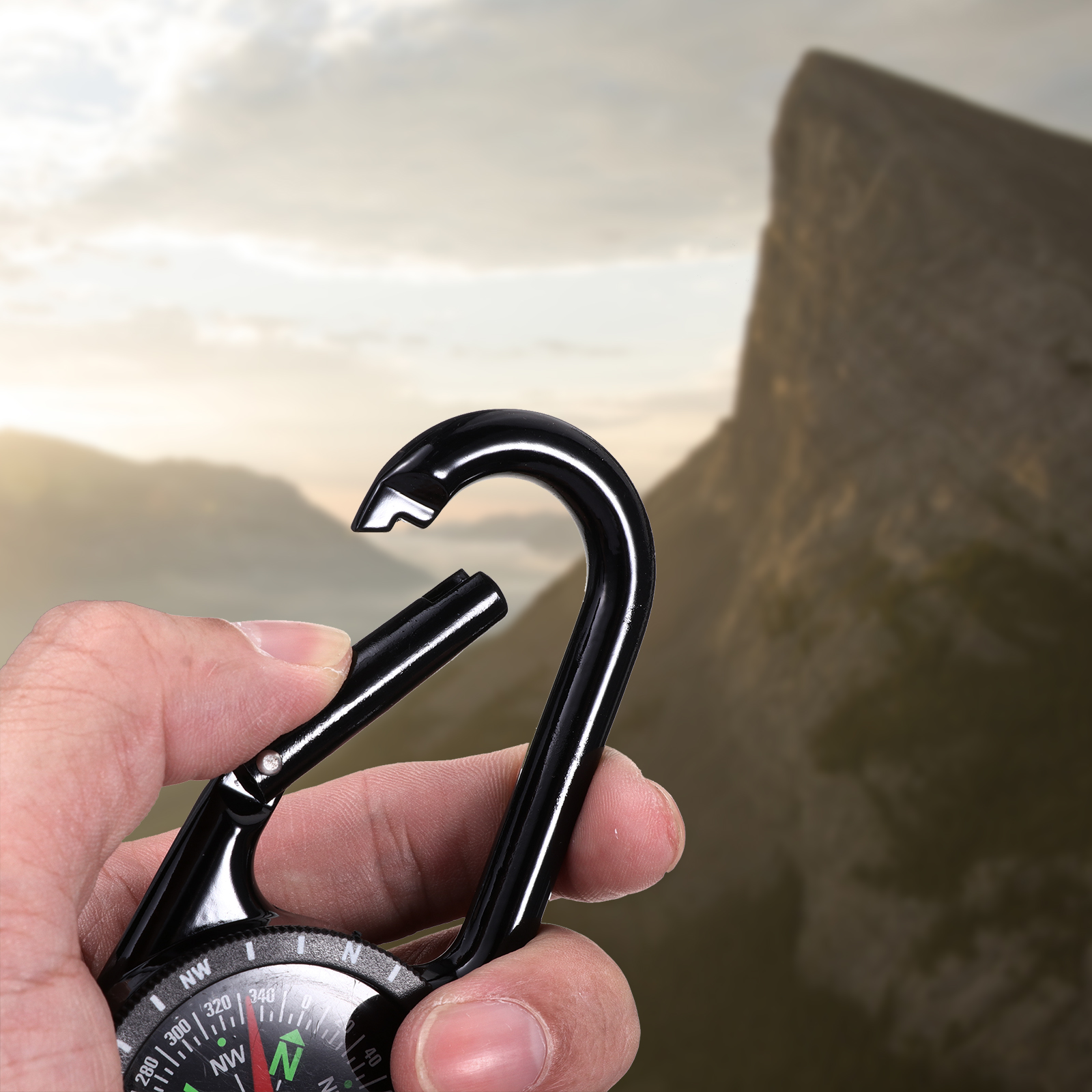 Backpack Travel Orienteering Compass Mini Party Favor Hiking Backpacking Survival Backpacks Tool Carabiner